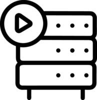Storage data icon symbol image for database illustration vector