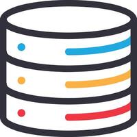 Storage data icon symbol image for database illustration vector