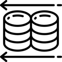 almacenamiento datos icono símbolo imagen para base de datos ilustración vector