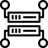 almacenamiento datos icono símbolo imagen para base de datos ilustración vector