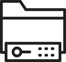 Storage data icon symbol image for database illustration vector