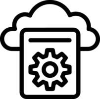 Storage data icon symbol image for database illustration vector
