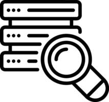 Storage data icon symbol image for database illustration vector