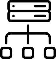 Storage data icon symbol image for database illustration vector