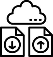 Storage data icon symbol image for database illustration vector