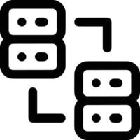 Storage data icon symbol image for database illustration vector