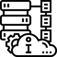 Storage data icon symbol image for database illustration vector