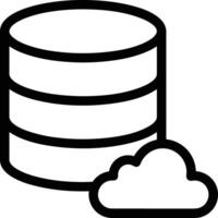 Storage data icon symbol image for database illustration vector