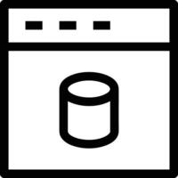 Storage data icon symbol image for database illustration vector