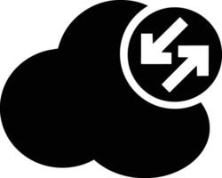 Cloud icon symbol image. Illustration of the hosting storage vector