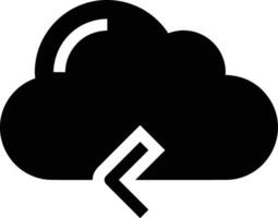 Cloud icon symbol image. Illustration of the hosting storage vector