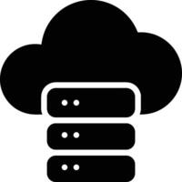 Cloud icon symbol image. Illustration of the hosting storage vector