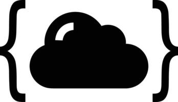 Cloud icon symbol image. Illustration of the hosting storage vector