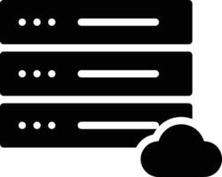 Cloud icon symbol image. Illustration of the hosting storage vector
