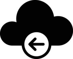 Cloud icon symbol image. Illustration of the hosting storage vector