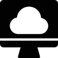 Cloud icon symbol image. Illustration of the hosting storage vector