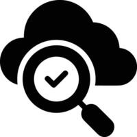 Cloud icon symbol image. Illustration of the hosting storage vector