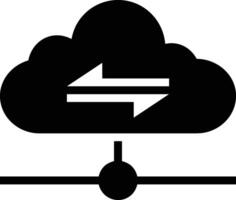 Cloud icon symbol image. Illustration of the hosting storage vector