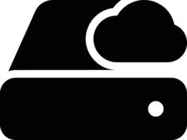 Cloud icon symbol image. Illustration of the hosting storage vector