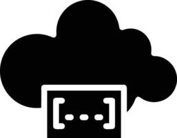 Cloud icon symbol image. Illustration of the hosting storage vector