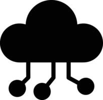 Cloud icon symbol image. Illustration of the hosting storage vector