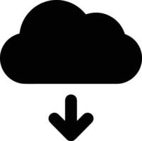 Cloud icon symbol image. Illustration of the hosting storage vector