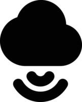 Cloud icon symbol image. Illustration of the hosting storage vector