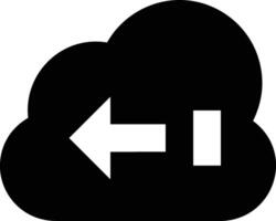 Cloud icon symbol image. Illustration of the hosting storage vector