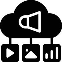 Cloud icon symbol image. Illustration of the hosting storage vector