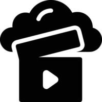 Cloud icon symbol image. Illustration of the hosting storage vector