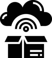 Cloud icon symbol image. Illustration of the hosting storage vector