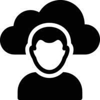 Cloud icon symbol image. Illustration of the hosting storage vector