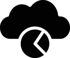 Cloud icon symbol image. Illustration of the hosting storage vector