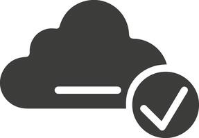 Cloud icon symbol image. Illustration of the hosting storage vector