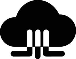 Cloud icon symbol image. Illustration of the hosting storage vector