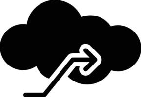 Cloud icon symbol image. Illustration of the hosting storage vector