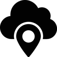 Cloud icon symbol image. Illustration of the hosting storage vector