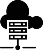 Cloud icon symbol image. Illustration of the hosting storage vector