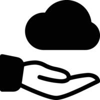 Cloud icon symbol image. Illustration of the hosting storage vector