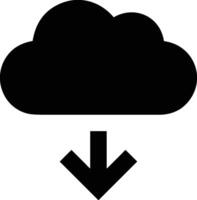 Cloud icon symbol image. Illustration of the hosting storage vector