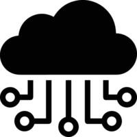 Cloud icon symbol image. Illustration of the hosting storage vector