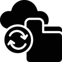 Cloud icon symbol image. Illustration of the hosting storage vector