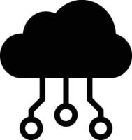 Cloud icon symbol image. Illustration of the hosting storage vector