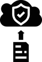 Cloud icon symbol image. Illustration of the hosting storage vector