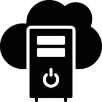 Cloud icon symbol image. Illustration of the hosting storage vector