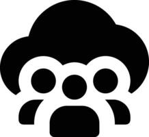 Cloud icon symbol image. Illustration of the hosting storage vector