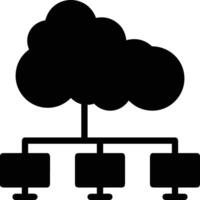 Cloud icon symbol image. Illustration of the hosting storage vector