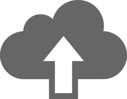 Cloud icon symbol image. Illustration of the hosting storage vector