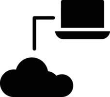 Cloud icon symbol image. Illustration of the hosting storage vector