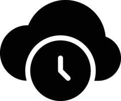 Cloud icon symbol image. Illustration of the hosting storage vector